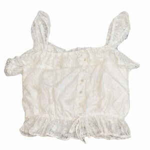 Lush Lace Cami Top Button Front Drawstring Smoke free/ pet free home‎